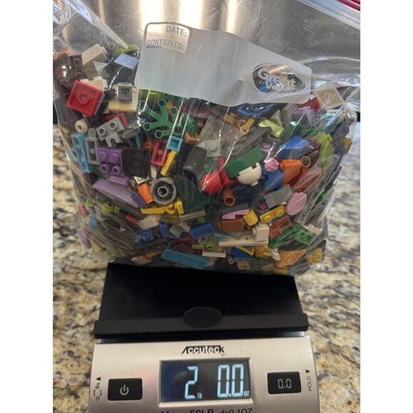 2 TWO POUNDS MIXED LOT OF CLEAN LEGO PIECES from Sets - Picture 1 of 3